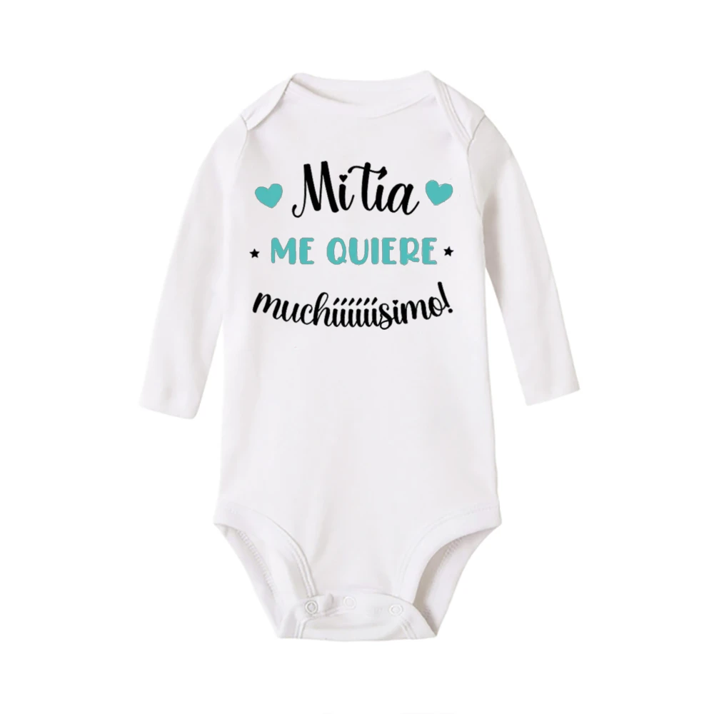 Body de algodón para bebé - Manga larga, estampado suave unisex - imagen 4