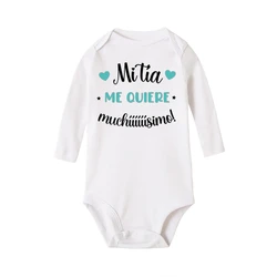 Body de algodón para bebé - Manga larga, estampado suave unisex