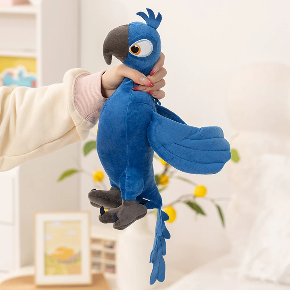 Peluche de loro azul realista estilo caricatura Río de Janeiro - imagen 4