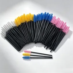 Pinceles desechables para extensión de pestañas con aplicador flexible