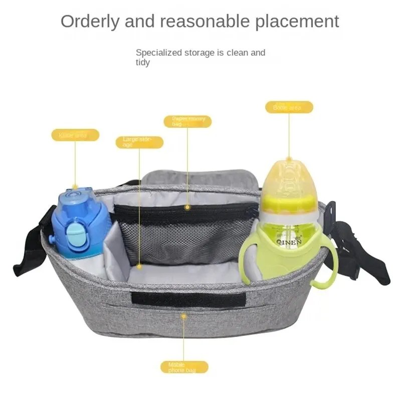 Organizador tipo bolso para cochecito – Bolsa colgante portaobjetos - imagen 3