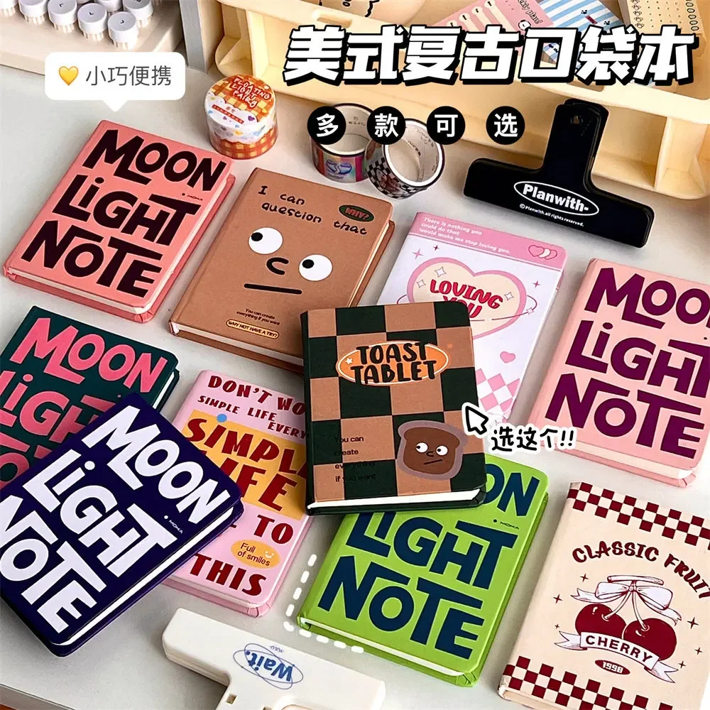Mini cuaderno Retro americano A7 – Bloc de notas escolar para niños - imagen 4