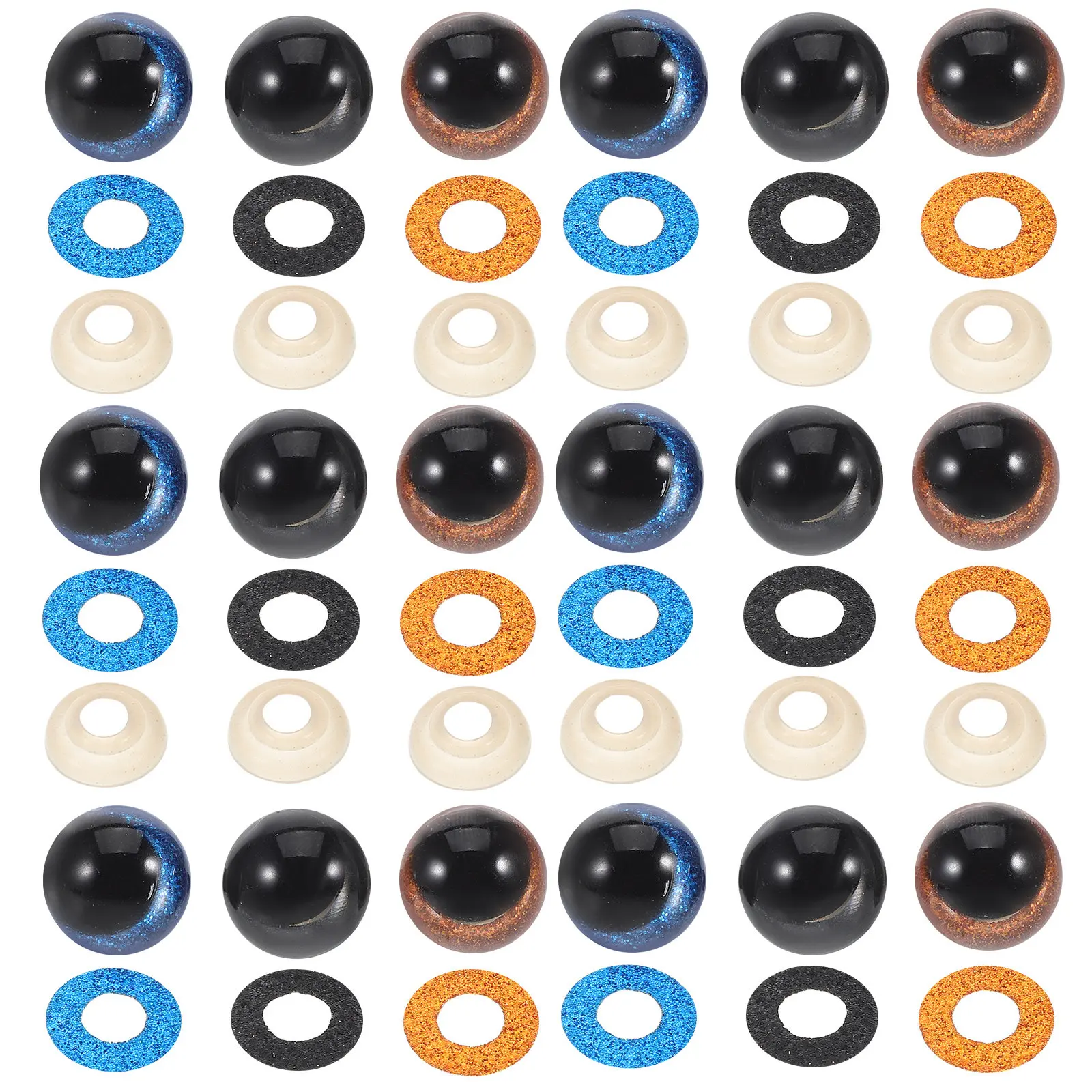 Ojos de seguridad convexos colores para manualidades y peluches - imagen 5