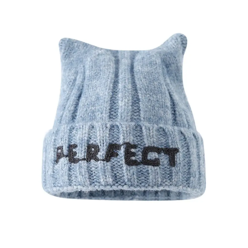 Gorro de lana gruesa cálido para niños, estilo urbano