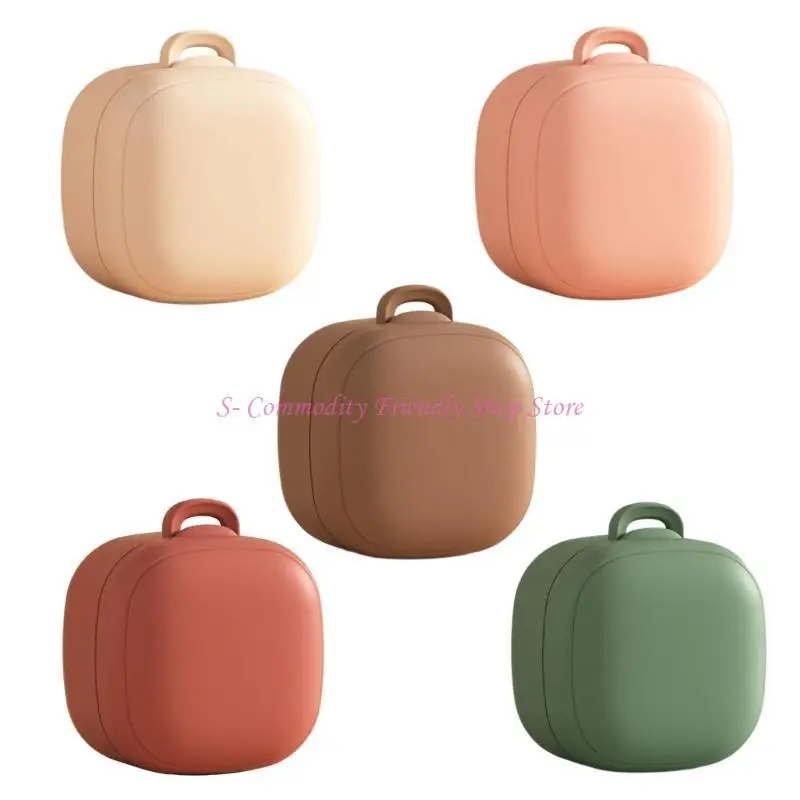 Estuche rosa para chupete en formato compacto
