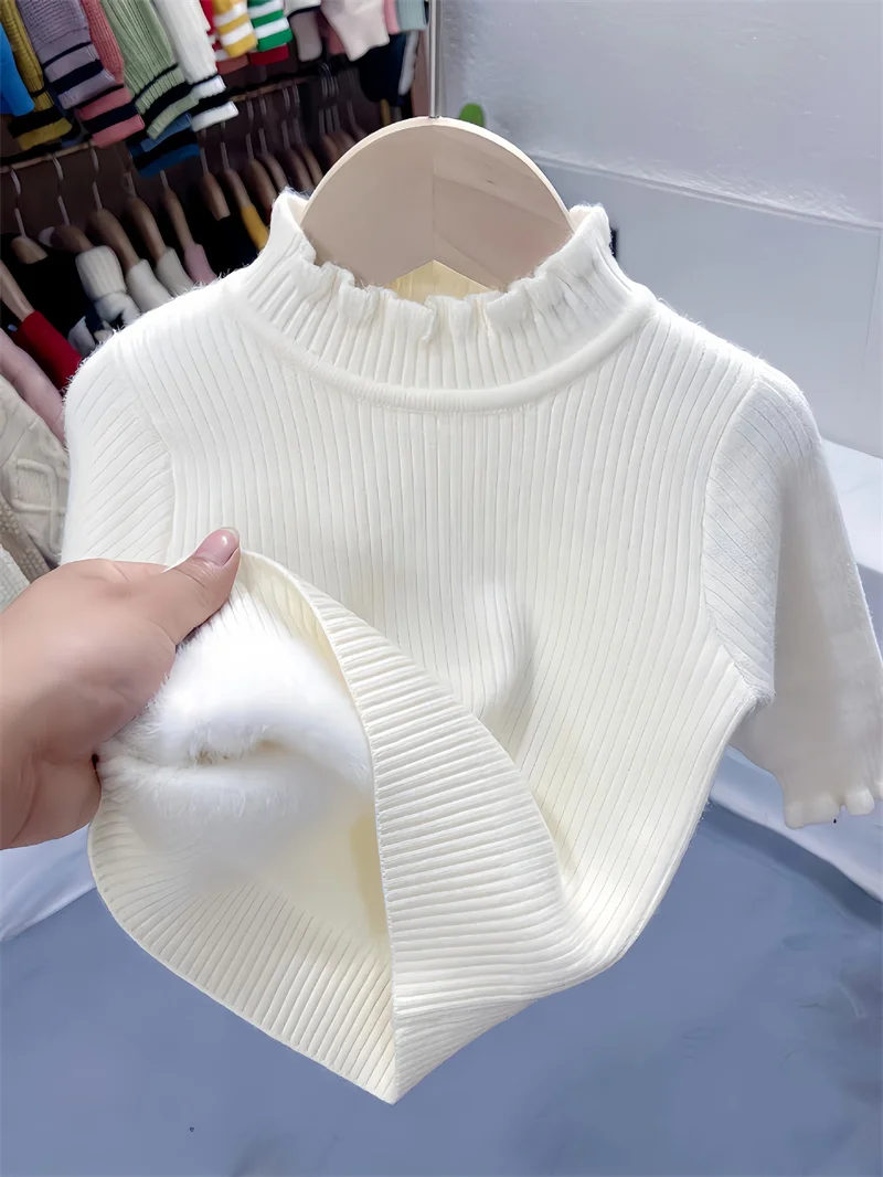 Jersey de lana infantil manga larga cálido para invierno - imagen 4
