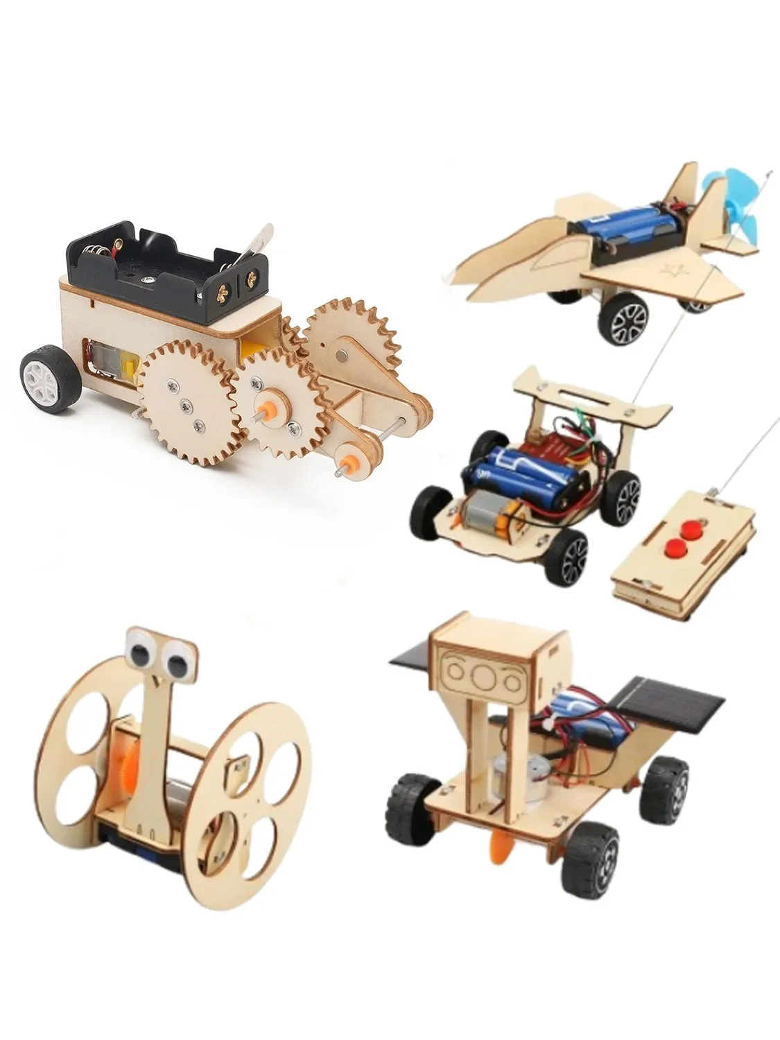 Kits STEM para coches y puzzles de madera 3D - Juguetes educativos