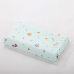 Funda de almohada infantil de algodón suave con dibujo animado