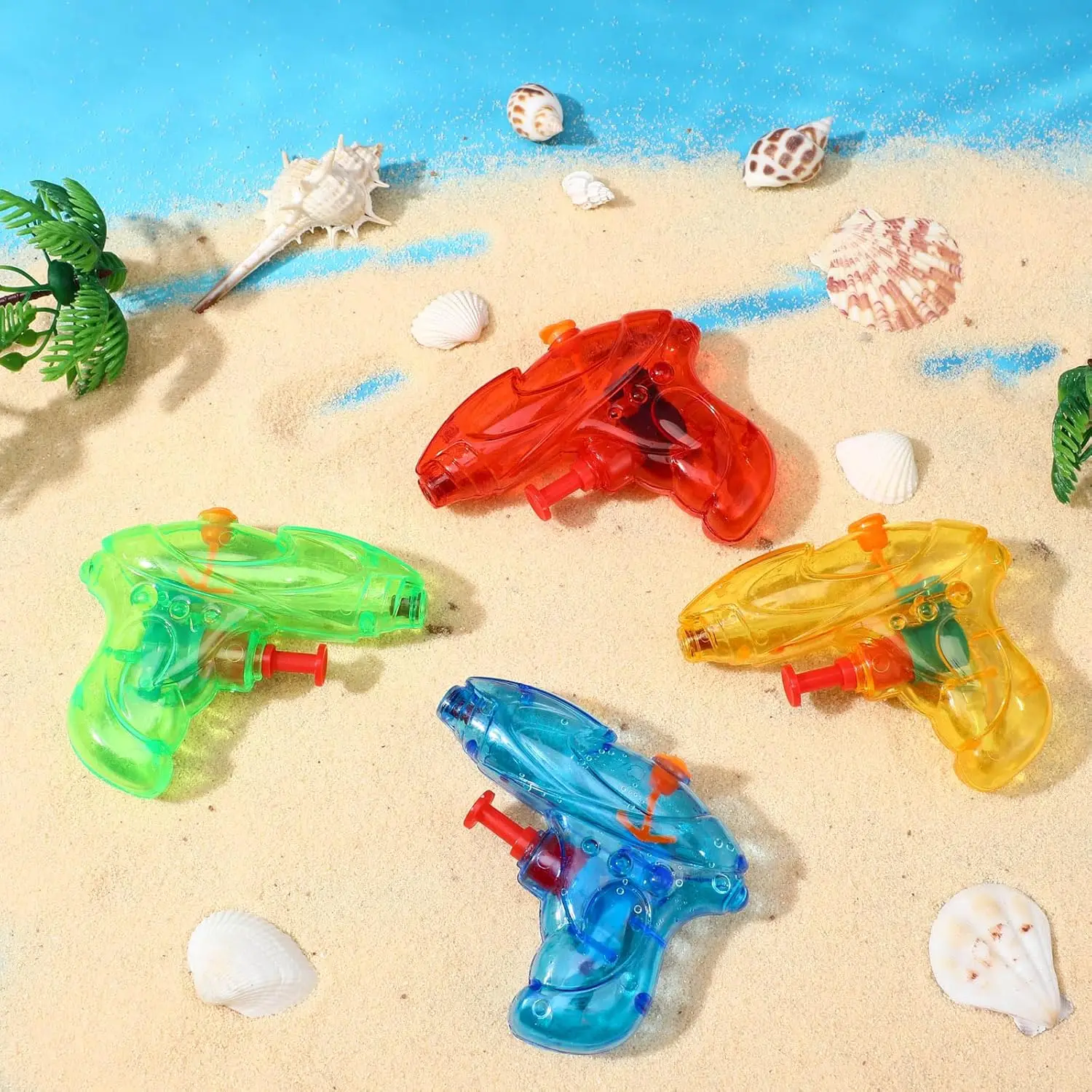 Pistola de agua infantil con chorro, pequeña y divertida para playa - imagen 3