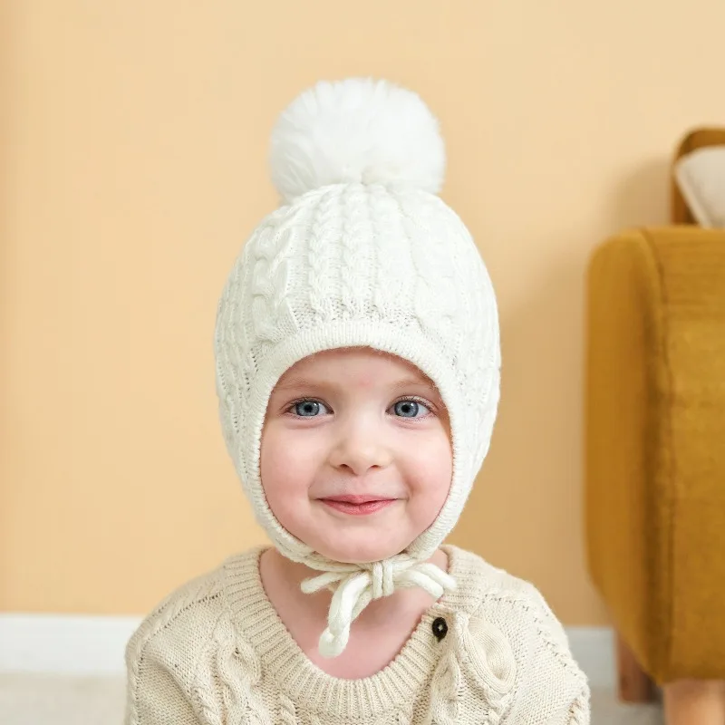Gorro térmico con orejeras de felpa para bebé y niños en invierno - imagen 5