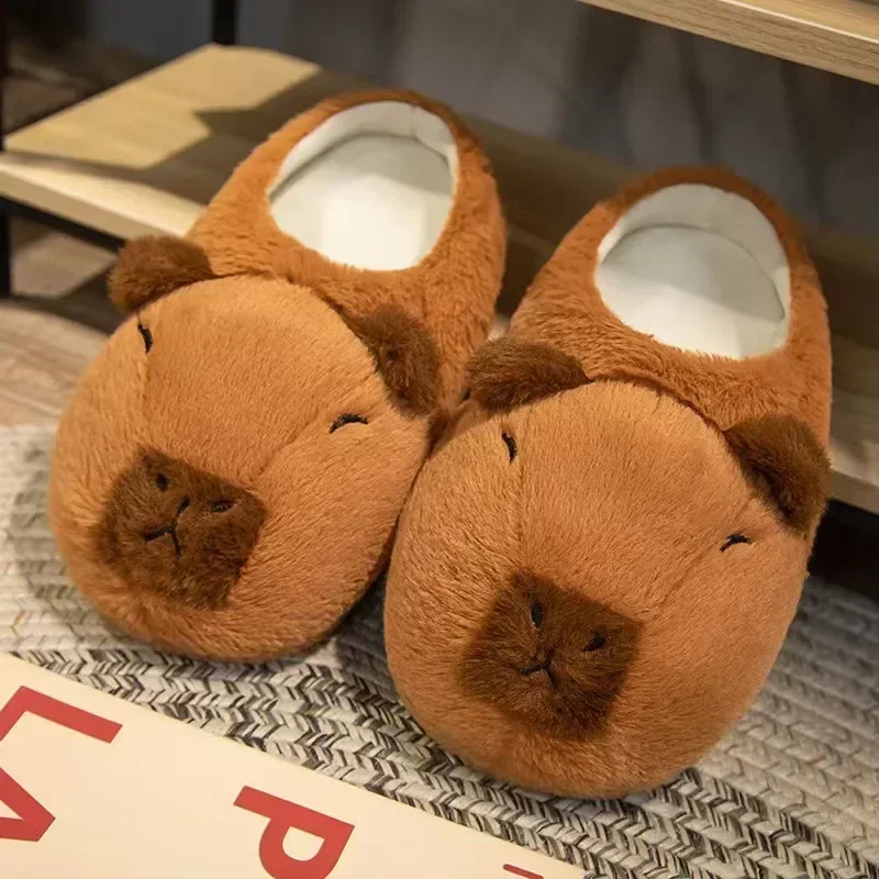 Zapatillas de felpa Kapybara de capibara para interior de invierno - imagen 4
