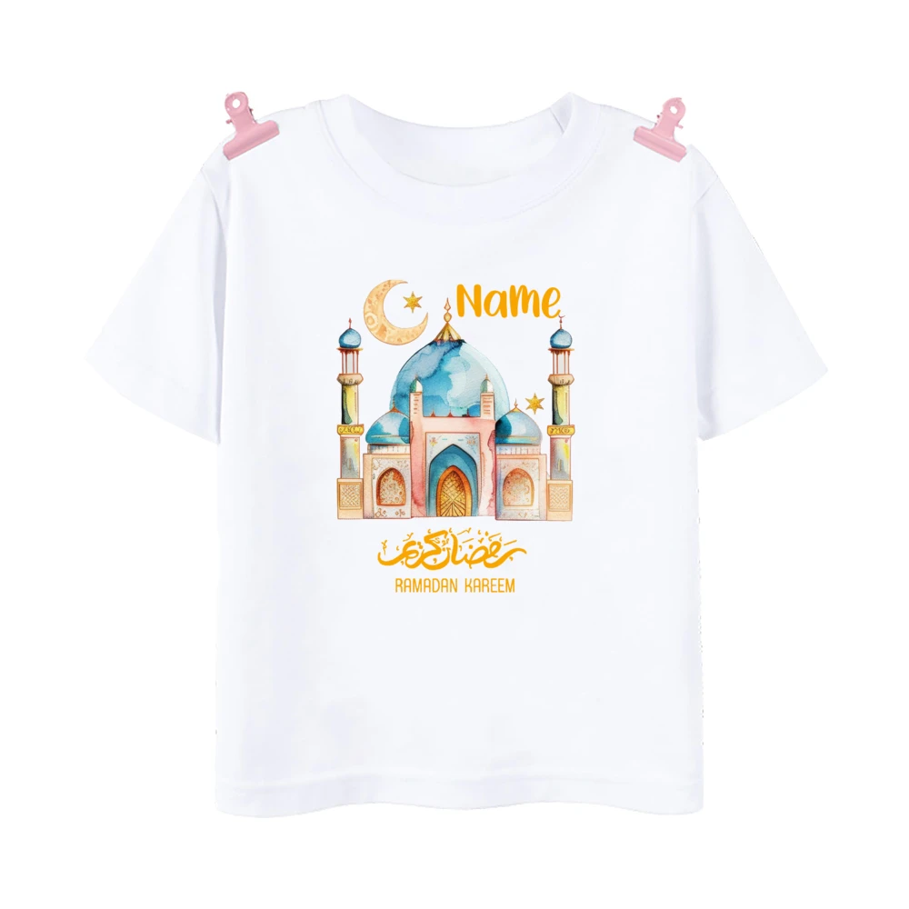 Camiseta infantil personalizada Eid Mubarak, para vacaciones - imagen 2