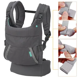 Portabebés ergonómico con capucha y acolchado para recién nacido