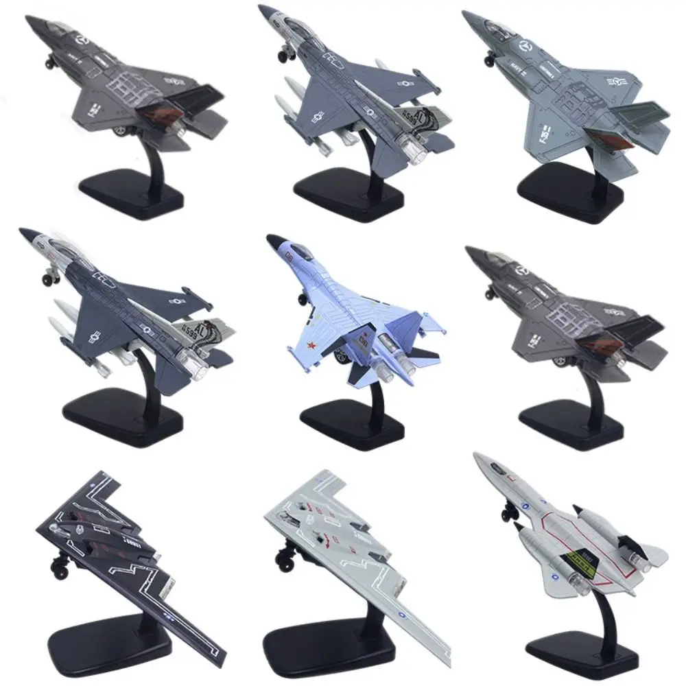 Avión de metal con luz y sonido – Réplica F16 de colección para niños - imagen 2
