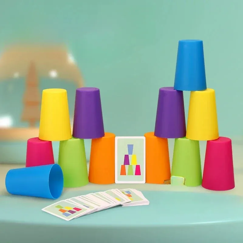 Tazas de apilamiento rápido para niños – Juego educativo - imagen 3