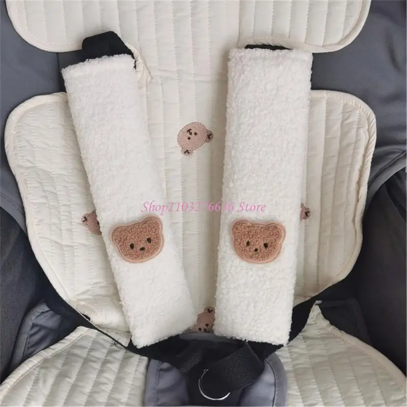 Protector de cinturón para bebé con diseño oso y conejo