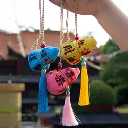 Bolgante aromático de calabaza para coche – Estilo oriental con borlas