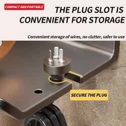 Soporte para secador de pelo autoadhesivo con organizador de cable