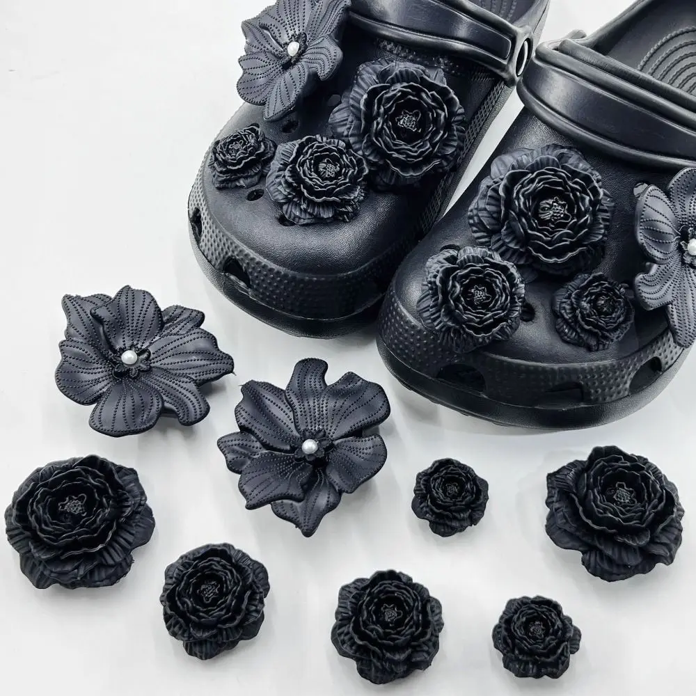 Adornos 3D florales con clip desmontable para zapatos de playa - imagen 3