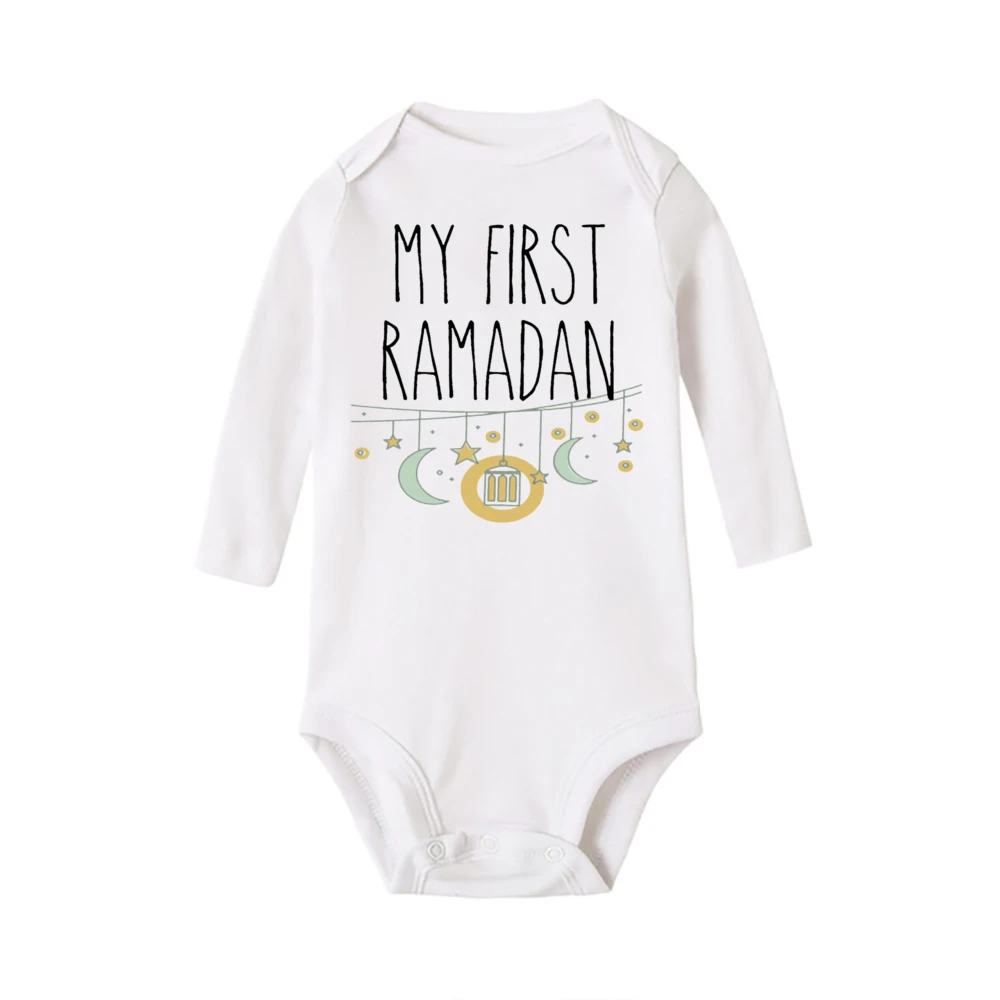 Body de Ramadán para bebé de manga corta – Fiesta islámica unisex - imagen 5