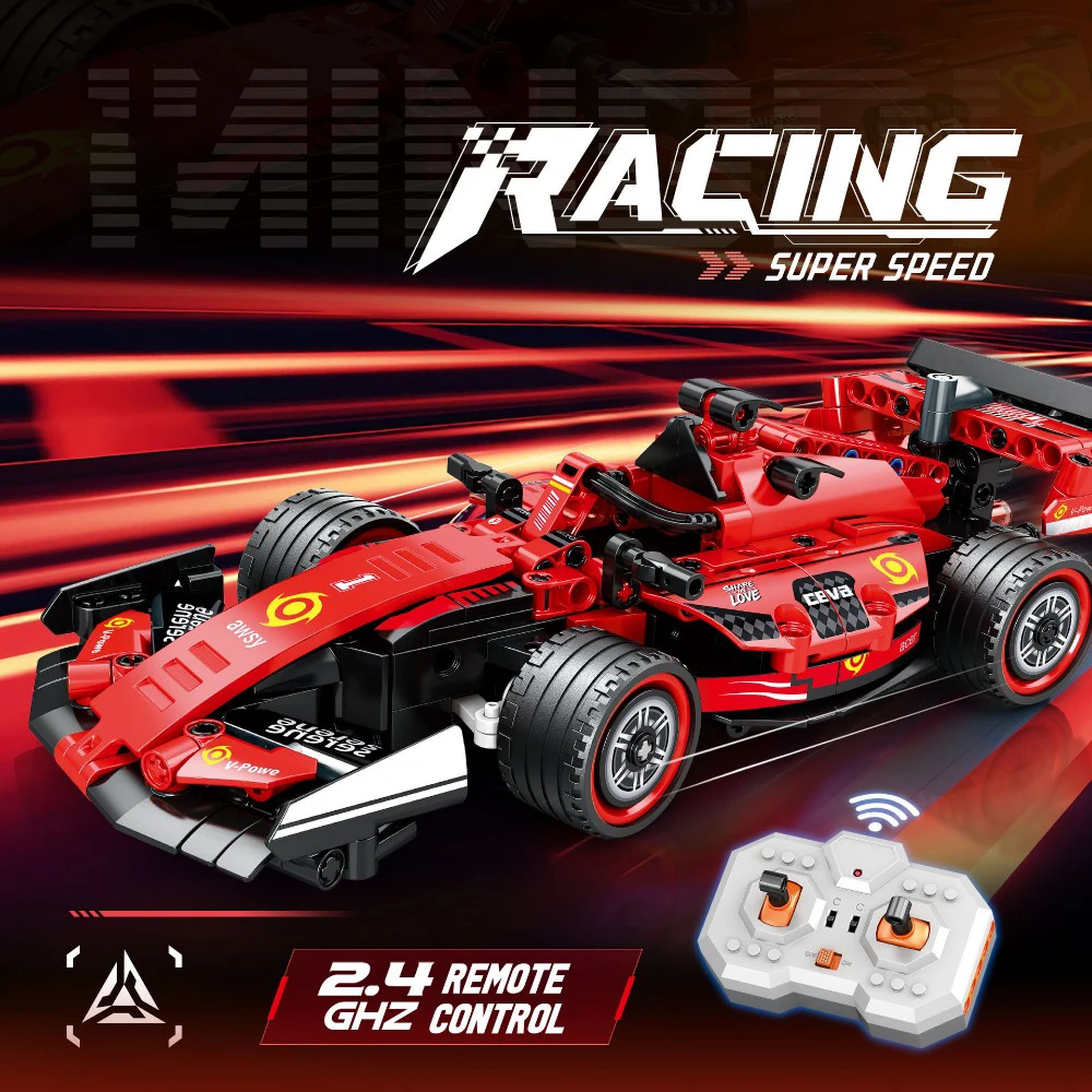 Coche RC deportivo con bloques de construcción y control remoto - imagen 5