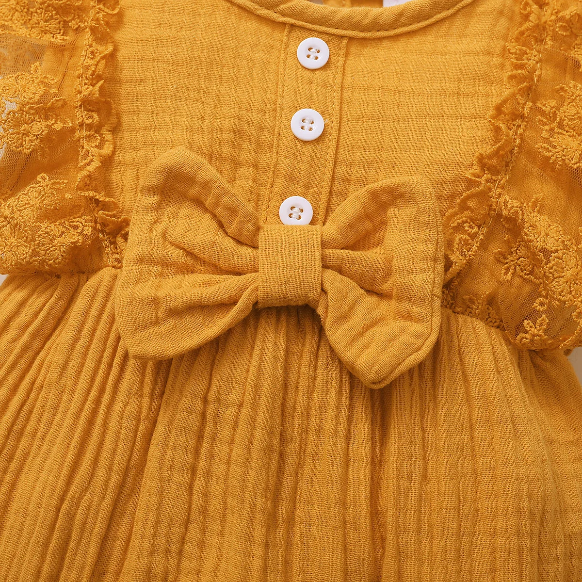 Body verano sin mangas de encaje para niña recién nacida con diadema - imagen 5