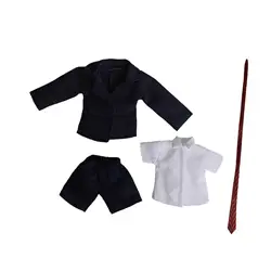 Conjunto ropa BJD para muñecas: vestido, abrigo y camisa manga corta