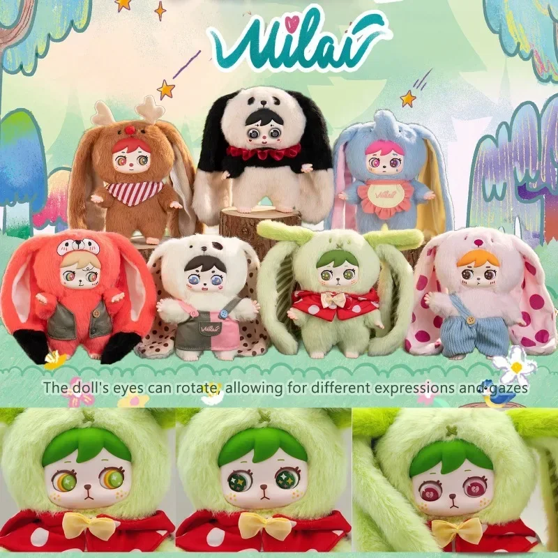 MILAI muñeca coleccionable conejo de vinilo con ojos giratorios