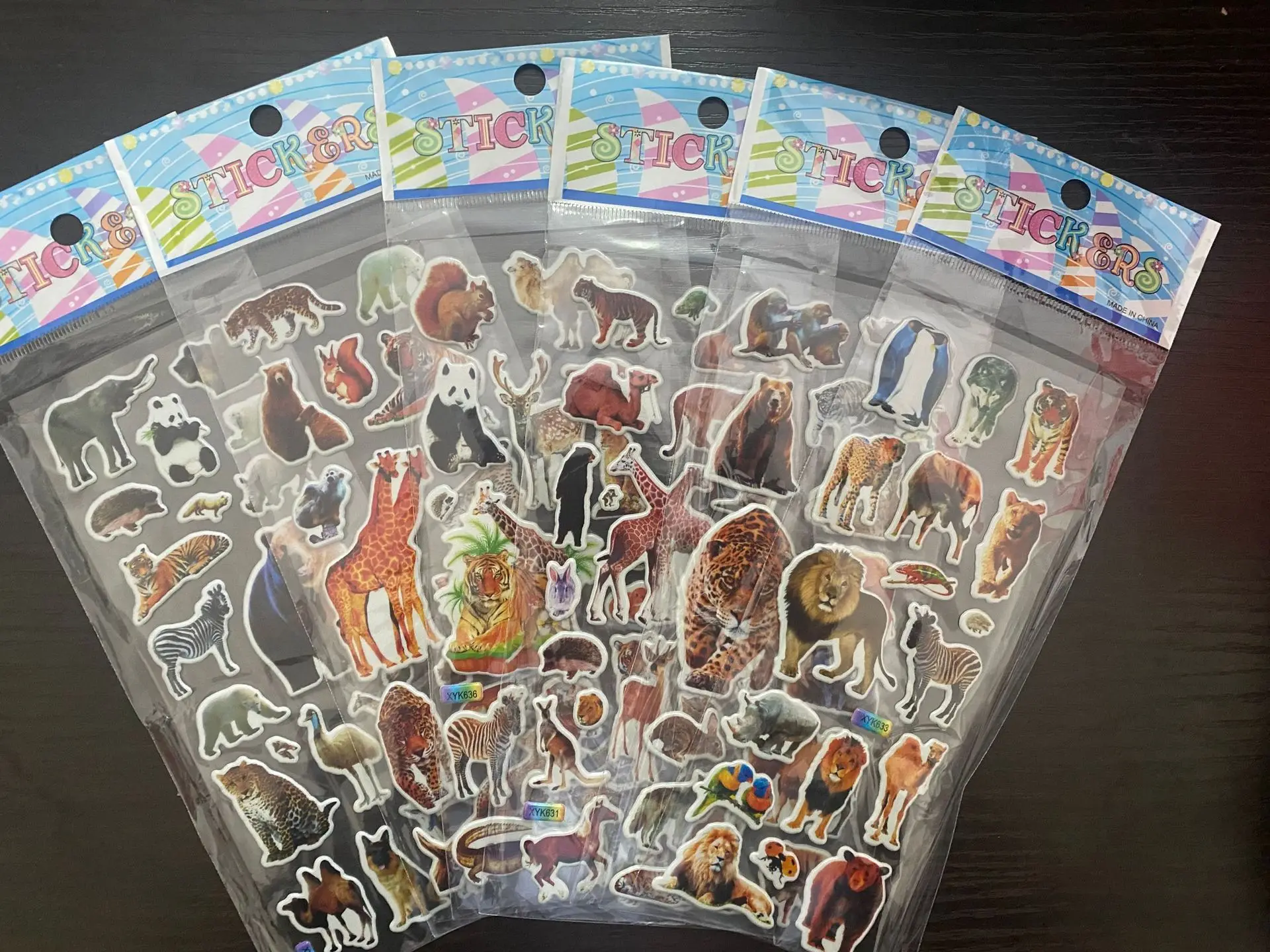 Pegatinas 3D con relieve de animales para decorar álbumes y regalos infantiles - imagen 4