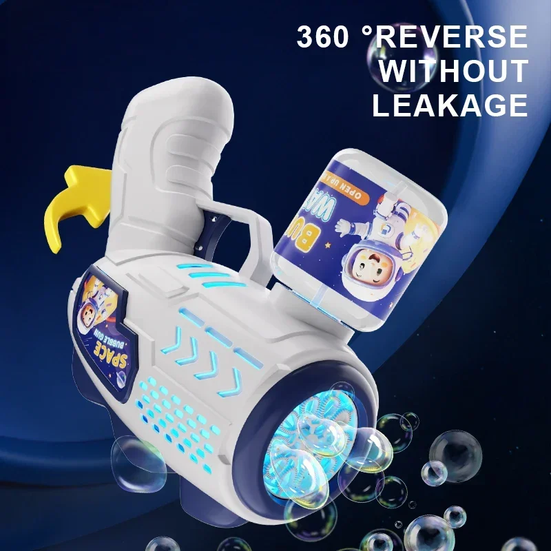Pistola de burbujas automática espacial para niños – Juguete cohete divertido - imagen 5
