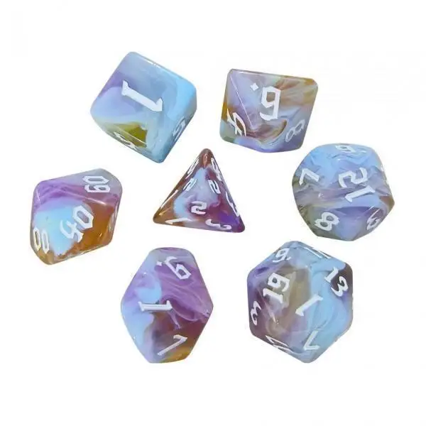 Dados poliédricos acrílicos para juegos de rol y mesa - imagen 2