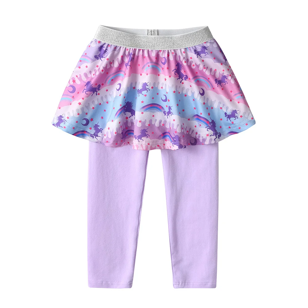 Tabla de tallas y vistas adicionales de los leggings con falda