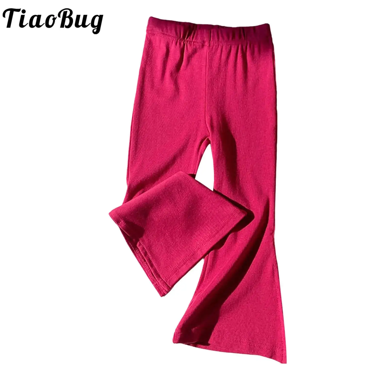Pantalones acampanados de niña pequeña con cintura elástica - imagen 5