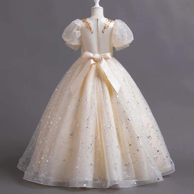 Vestido de princesa infantil – Elegante para ceremonia
