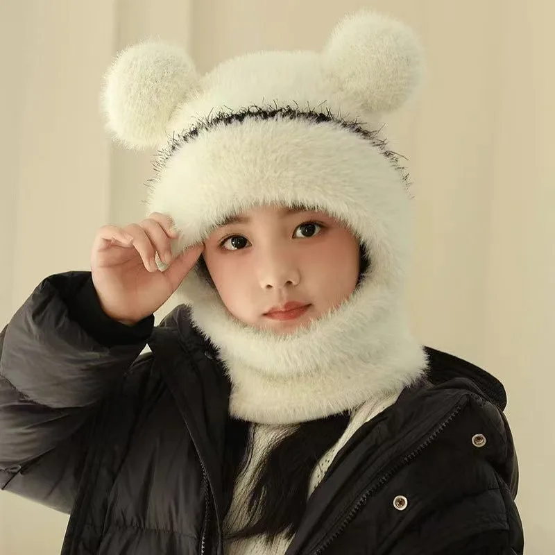 Gorro térmico de invierno con bufanda y orejeras para niños - imagen 3