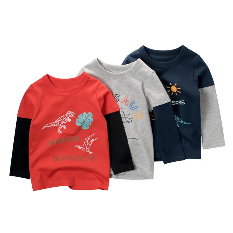 Camiseta de manga larga infantil para niño estilo americano - imagen 5