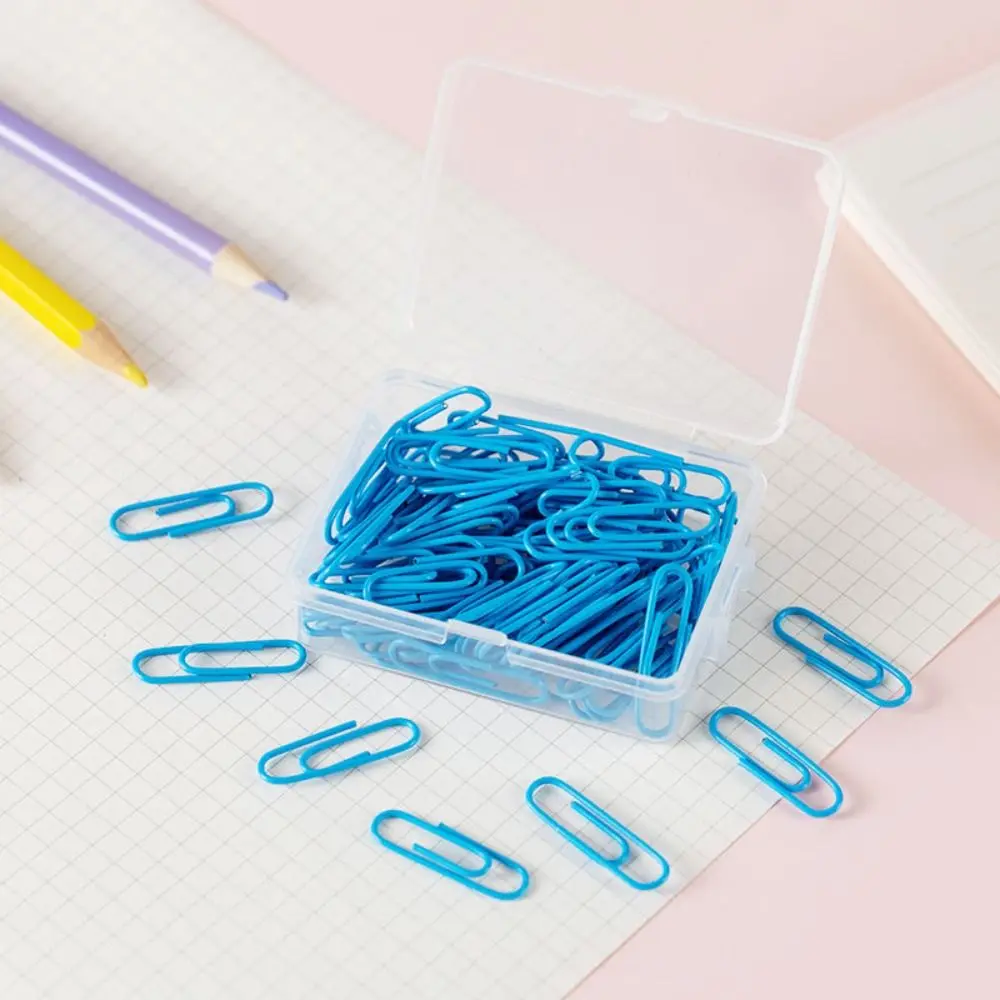 Clips metálicos de colores para encuadernar y ordenar