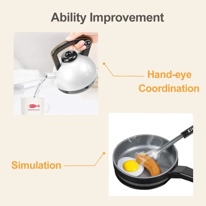 Juego de cocina infantil para acampar con barbacoa y utensilios - imagen 5