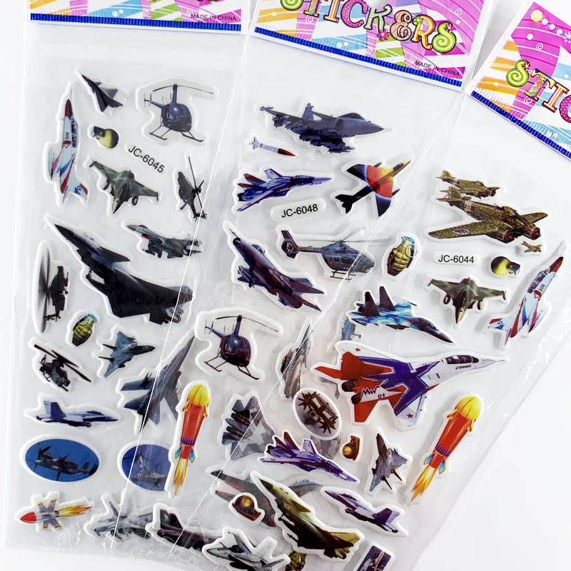 Pegatinas 3D de cohetes y aviones para niños - imagen 4