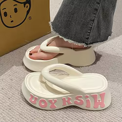 Chanclas plataforma suela gruesa para niña – Verano sin cordones