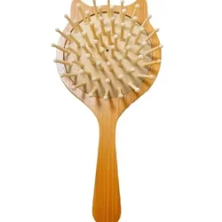 Cepillo de pelo ecológico bambú antiestático con cojín aire