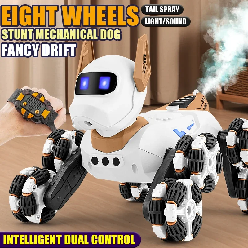 Robot RC con control remoto, luces, sonido y pulverización para niños - imagen 4