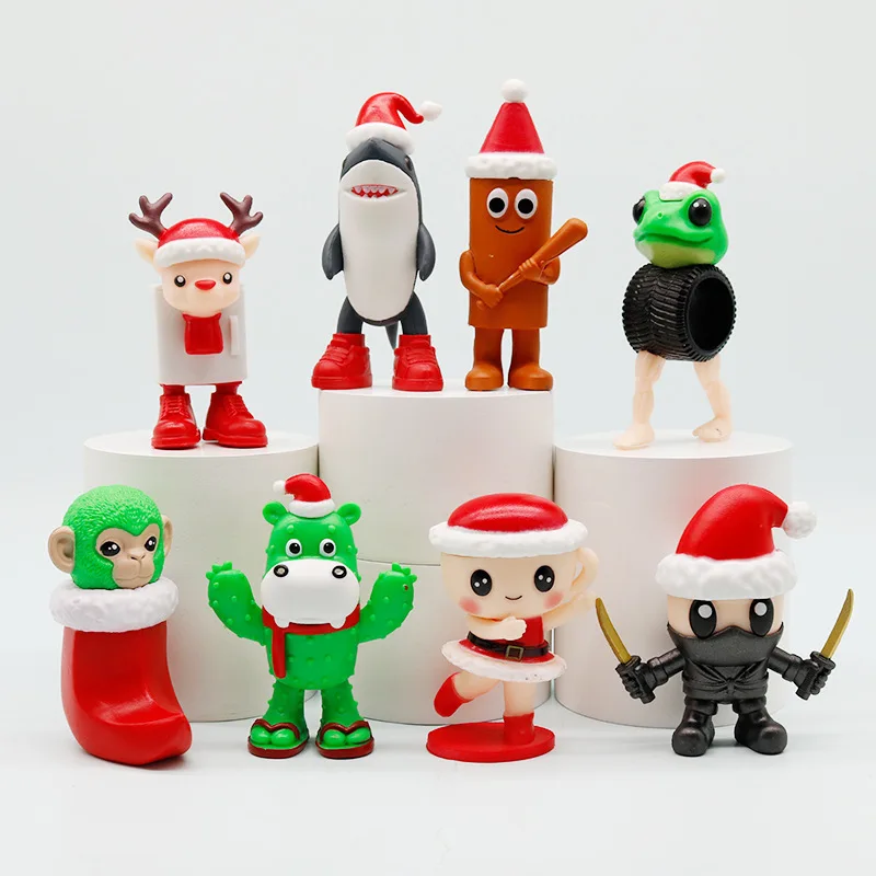 Figuras de acción de Navidad en PVC estilo italiano Tun Tung - imagen 5