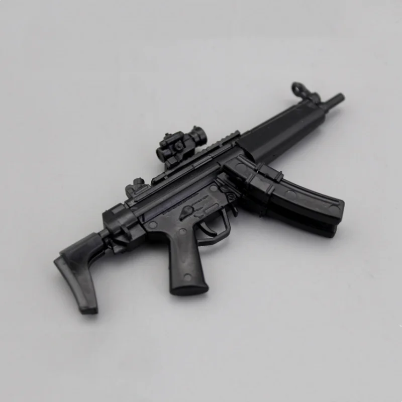 Vista del kit de rifle MP5 a escala