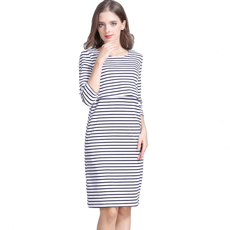 Vestido de lactation premamá manga 3/4 - imagen 4