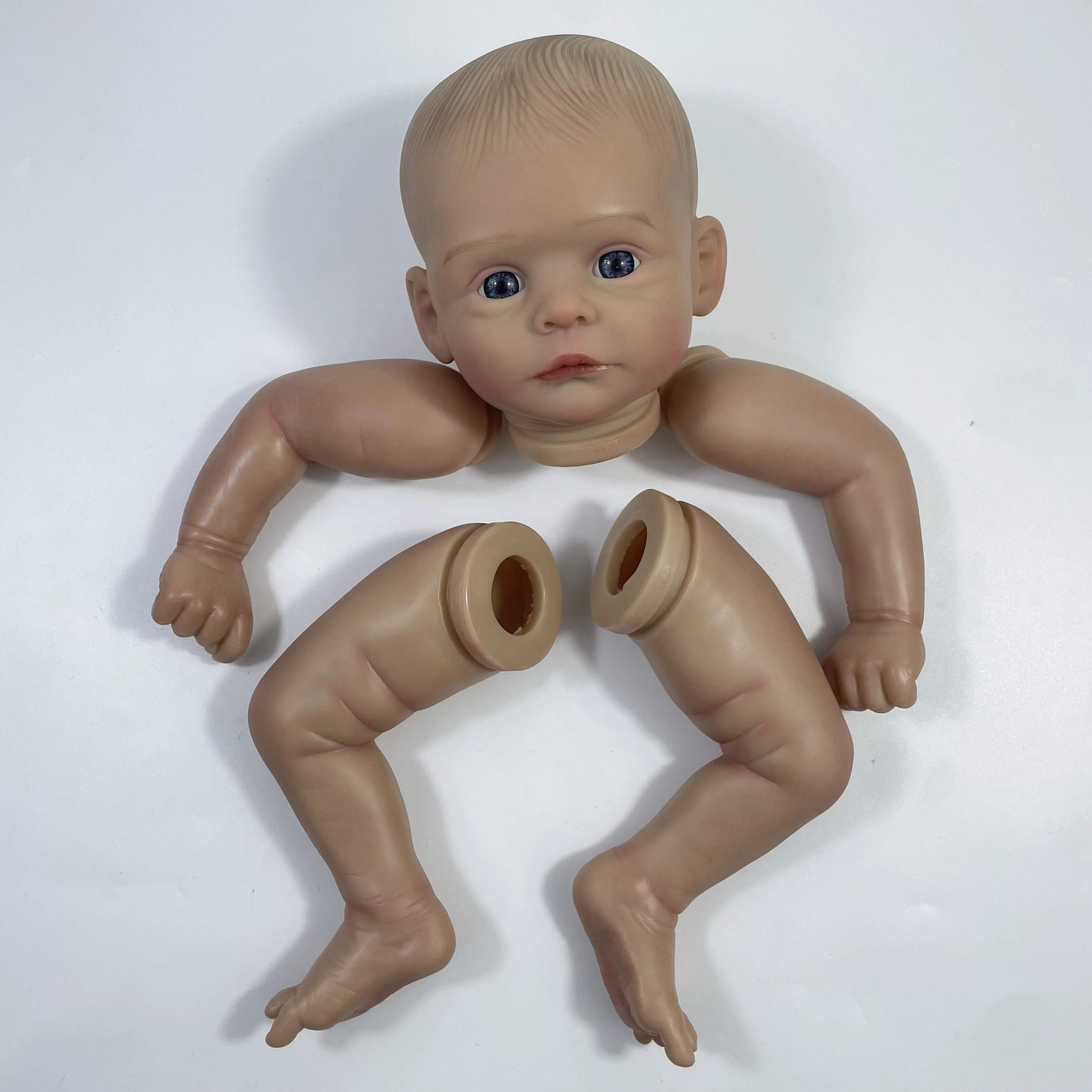 Muñeca reborn MRB Joleen pintada de vinilo, lista para manualidades - imagen 2