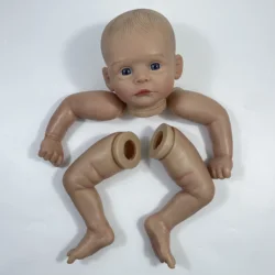 Kit de muñeca reborn MRB Joleen con ojos azules y cuerpo de tela
