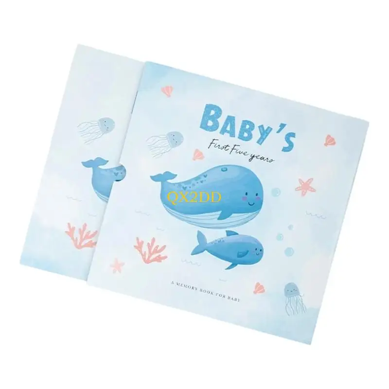 Libro de recuerdos QX2D para bebés: hitos, fotos y recortes - imagen 2