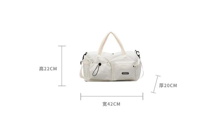 Bolsa de pañales multifuncional en color sólido, estilo sencillo