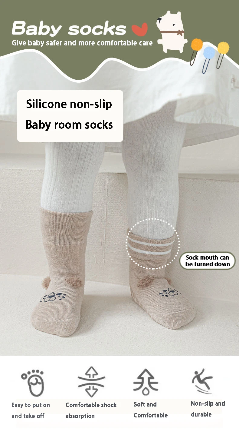 Calcetines con suela antideslizante de silicona